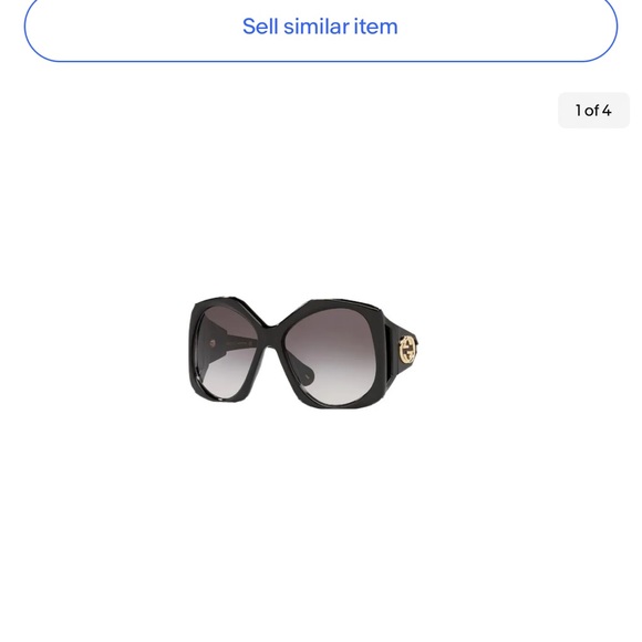 GUCCI WOMENS UV PROTECTION OVERSIZED DESIGNER SUNGLASSES - Picture 3 of 3